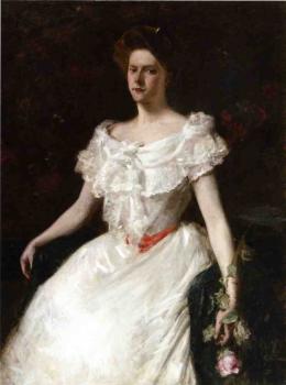 威廉 梅裡特 查斯 Lady with a Rose 威廉 梅裡特 查斯 Lady with a Rose